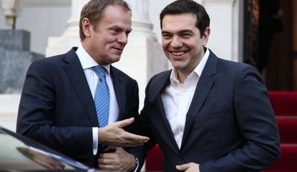 Συγχαρητήρια Τουσκ σε Τσίπρα και Ζάεφ για το Σκοπιανό