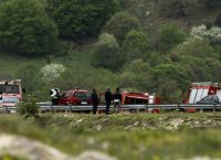Μνημείο στο σημείο συντριβής του ελικοπτέρου στο Σαραντάπορο