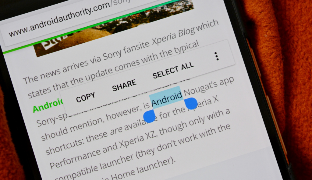 Google: Νέα λειτουργία copy-paste για Android συσκευές