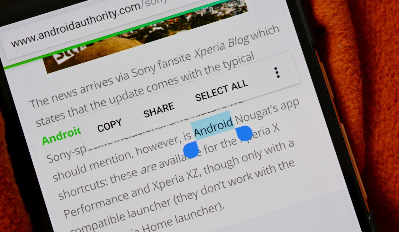 Google: Νέα λειτουργία copy-paste για Android συσκευές
