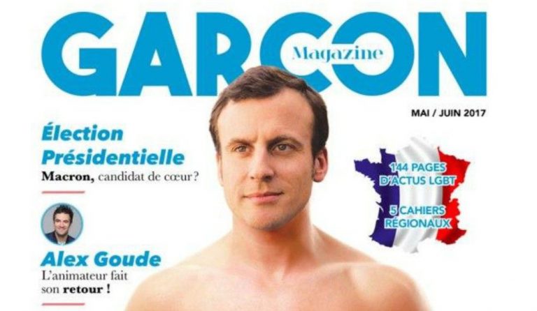Ο Μακρόν “ποζάρει” στο εξώφυλλο LGBT περιοδικού (pic)