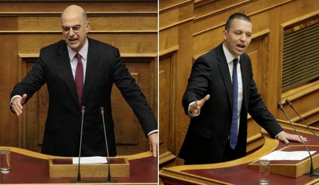 Πολιτική θύελλα μετά τον τραμπουκισμό Κασιδιάρη στον Δένδια (upd)