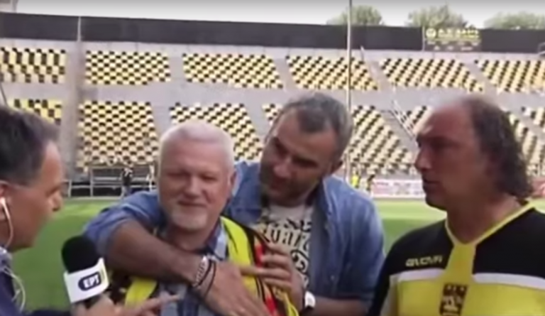 Η αγκαλιά και το φιλί… on camera από τον Δέλλα υπό το βλέμμα του Σαπουντζή (vid)