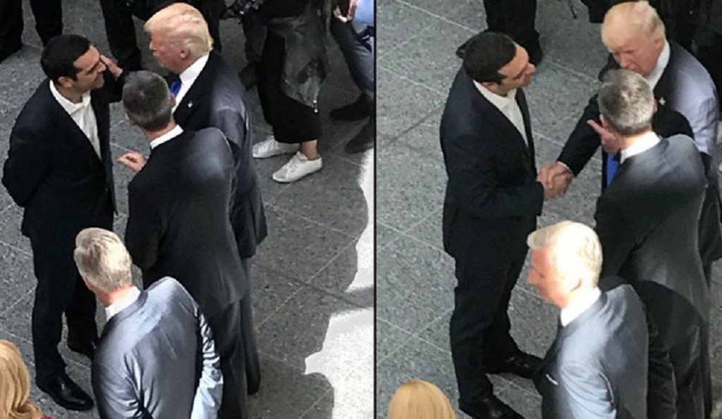 Η πρώτη συνάντηση Τσίπρα – Τραμπ (pics)
