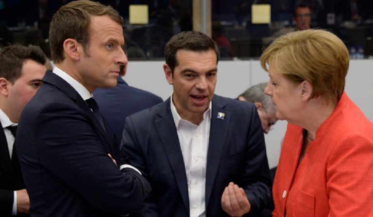 Ο Τσίπρας είδε Μέρκελ και Μακρόν στις Βρυξέλλες – Συζήτησαν για το χρέος (pics)