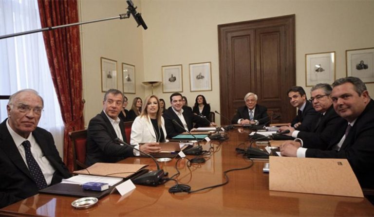 Μαξίμου: Σ’ αυτή τη φάση δεν υπάρχει πρόθεση για σύσκεψη πολιτικών αρχηγών
