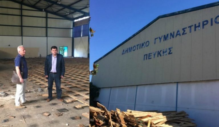 Στην τελική ευθεία η ανάπλαση του Δημοτικού Γηπέδου Μπάσκετ στην Πεύκη