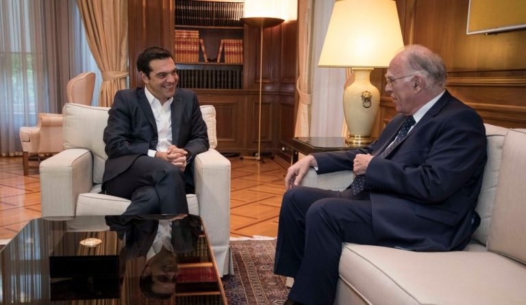 Ολοκληρώθηκε η συνάντηση Τσίπρα-Λεβέντη – Οικουμενική κυβέρνηση ζήτησε ο πρόεδρος της Ένωσης Κεντρώων