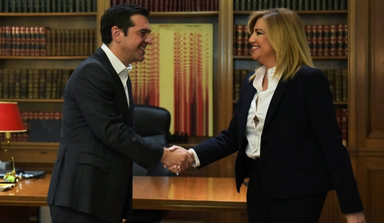 Ευχές Γεννηματά και Λεβέντη στον Αλέξη Τσίπρα