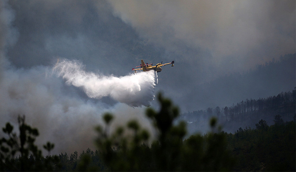 Πυρκαγιά σε δασική έκταση στη Θάσο