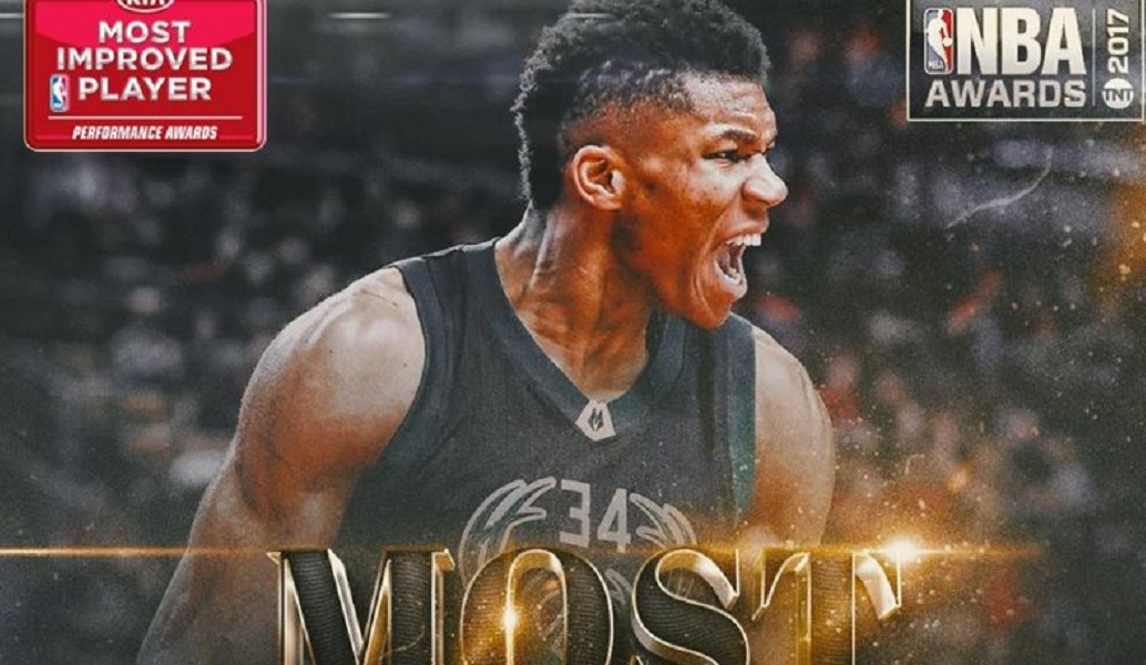 Πιο βελτιωμένος παίκτης του NBA αναδείχτηκε ο Αντετοκούνμπο (vid&pic)