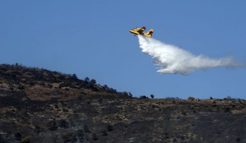 Ζάκυνθος: Νέα πυρκαγιά κοντά στο μοναστήρι του Αγ. Γεωργίου