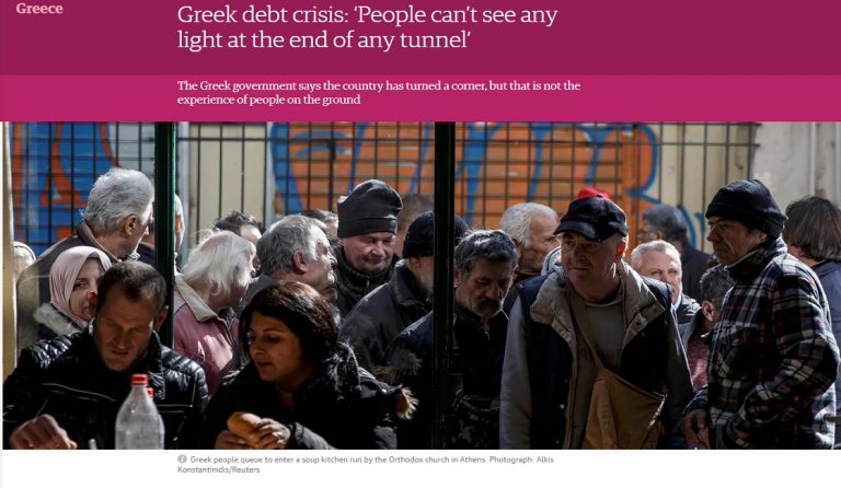 Guardian: Υποφέρουν οι Έλληνες κι ας πανηγυρίζει η κυβέρνηση