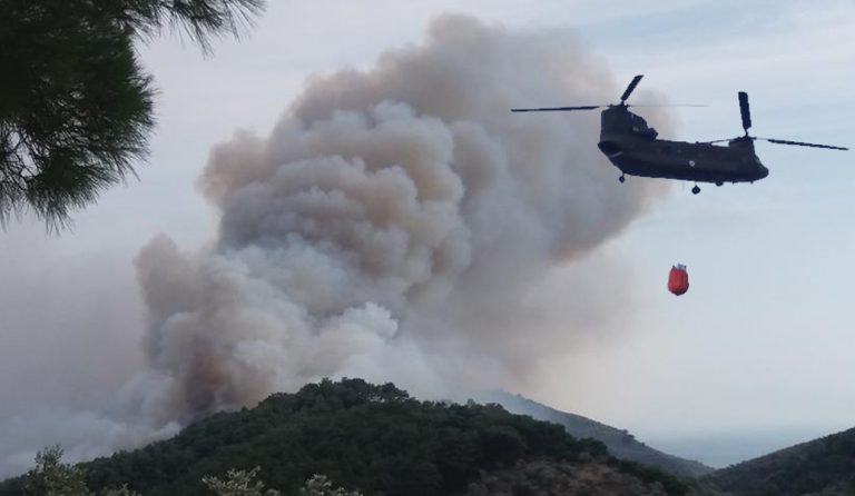 Ροδόπη: Μεγάλη φωτιά ξέσπασε στο Κοπτερό