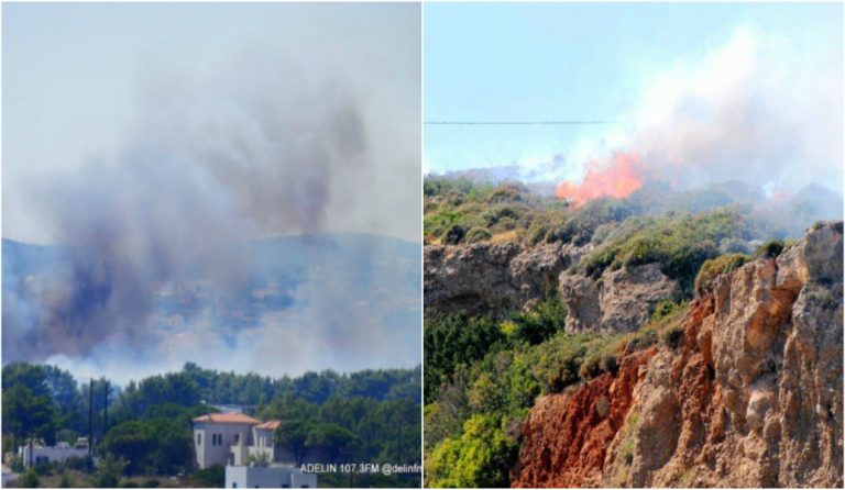 Βελτιωμένη η εικόνα στα Κύθηρα – Αποχώρισαν τα εναέρια μέσα