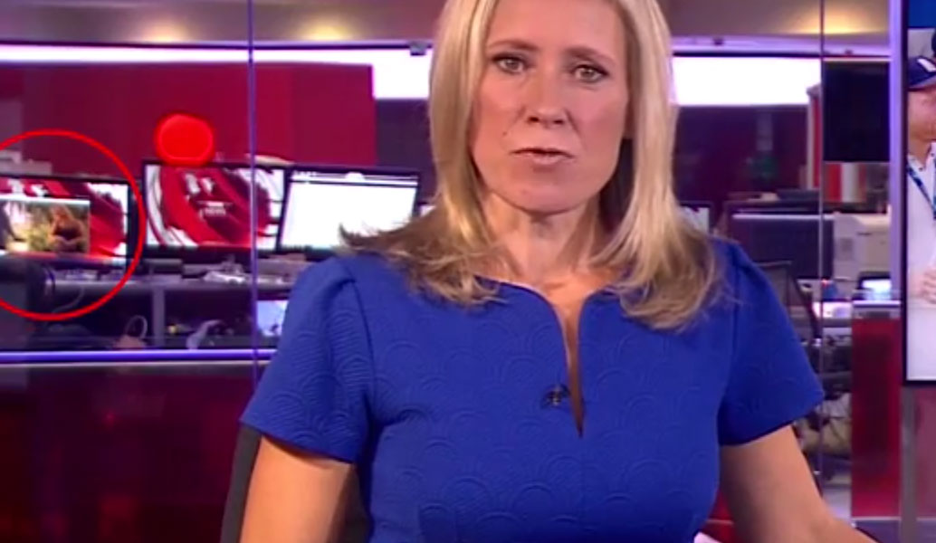 Ασυγκράτητος εργαζόμενος του BBC έβλεπε “ροζ” βιντεάκι την ώρα δελτίου ειδήσεων (vid)