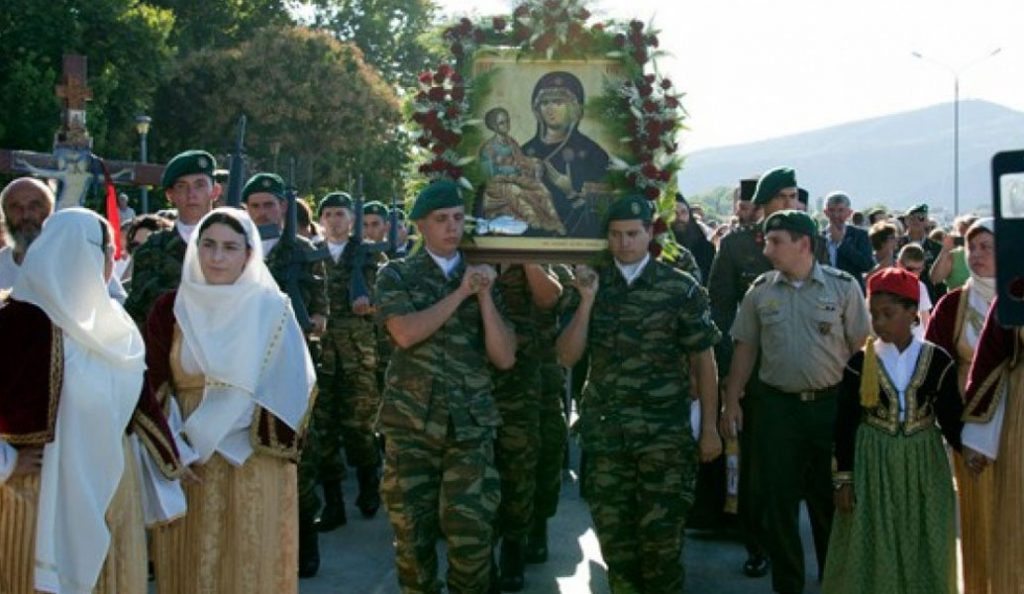 Στον Σταυρό του Δήμου Βόλβης η εικόνα της Παναγίας Τριχερούσας