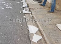 “Έβρεξε” μάρμαρα στη Λαμία (vid)