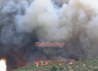 Ρύτο Κορινθίας: Συνεχίζει να μαίνεται η φωτιά