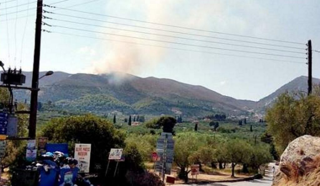 Πυρκαγιά σε δασική έκταση στη Ζάκυνθο