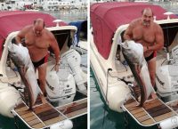 Χανιά: Έπιασε ψάρι 30 κιλών από το βυθό στο Λουτρό Σφακίων (pics)