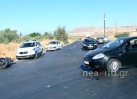 Κρήτη: Νέο τροχαίο ατύχημα – Στην εντατική οδηγός μοτοσικλέτας (pic)