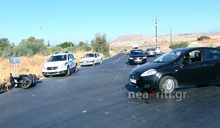Κρήτη: Νέο τροχαίο ατύχημα – Στην εντατική οδηγός μοτοσικλέτας (pic)