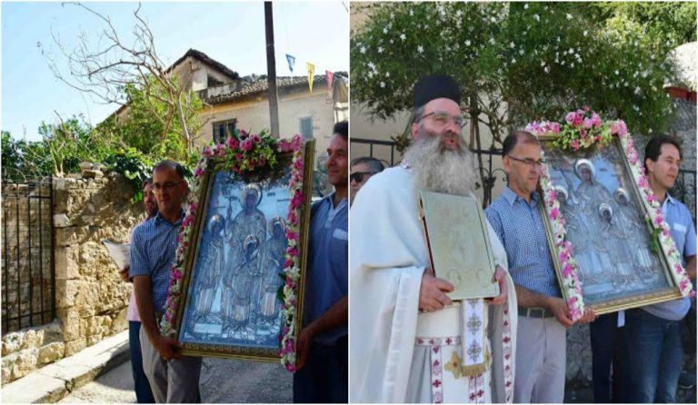 Λιτανεία της εικόνας της Αγίας Σοφίας στα σοκάκια του Ναυπλίου (pics & vid)