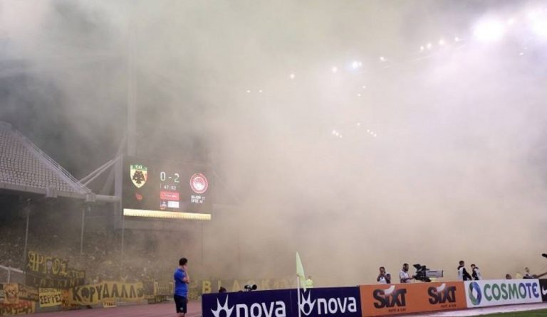 ΑΕΚ – Ολυμπιακός: Τα επεισόδια έξω από το ΟΑΚΑ (vid)