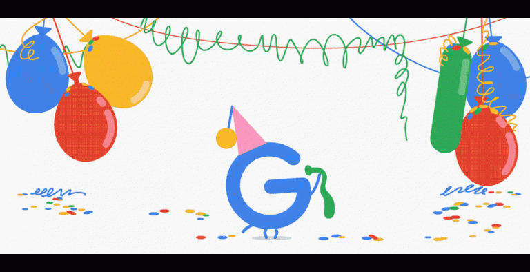 Το doodle της Google: 18 χρόνια Google!