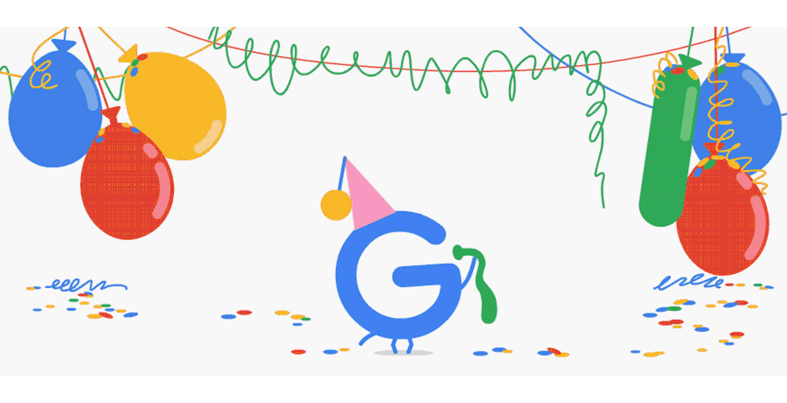 Το doodle της Google: 18 χρόνια Google!