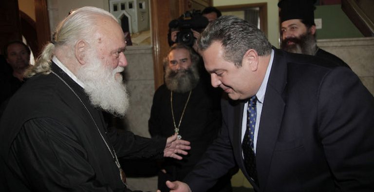 Καμμένος σε Ιερώνυμο: Τασσόμαστε με την Εκκλησία