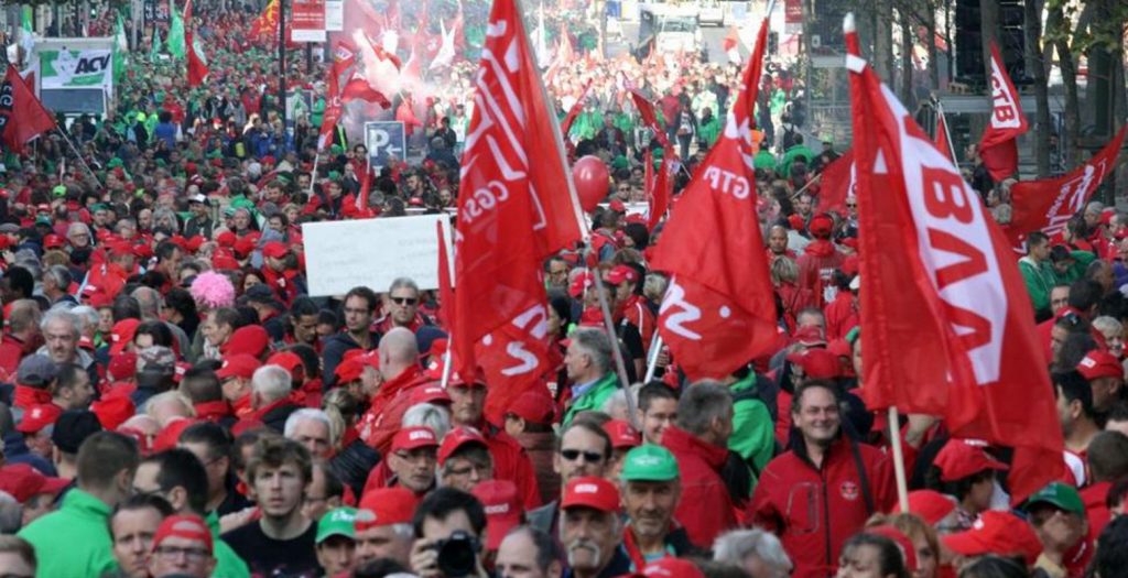 Μαζική απεργία στο Βέλγιο κατά των περικοπών