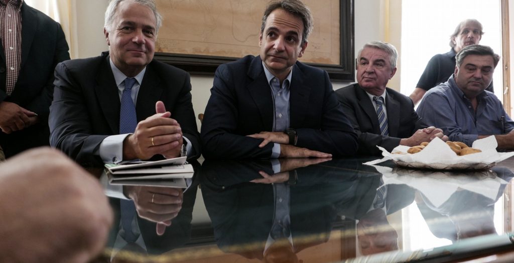 Περιοδεία Κυριάκου Μητσοτάκη στην Ελευσίνα