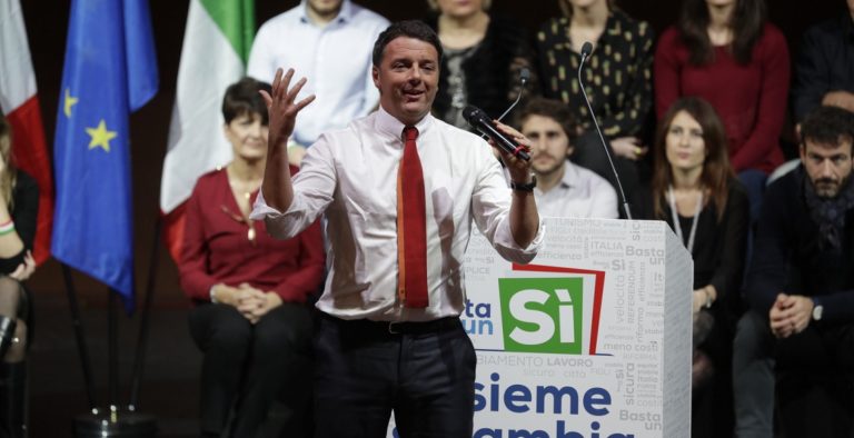 Μ. Ρέντσι: Τελευταίες εκκλήσεις λίγο πριν το δημοψήφισμα