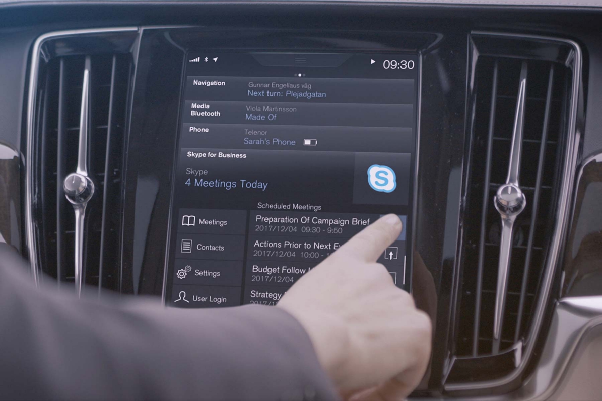 Volvo: Ενσωμάτωση Skype στα μοντέλα της σειράς «90»