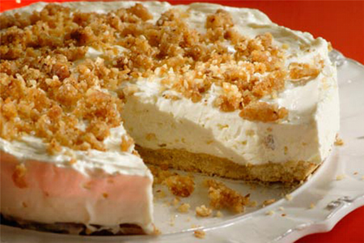 Cheesecake με μελομακάρονα