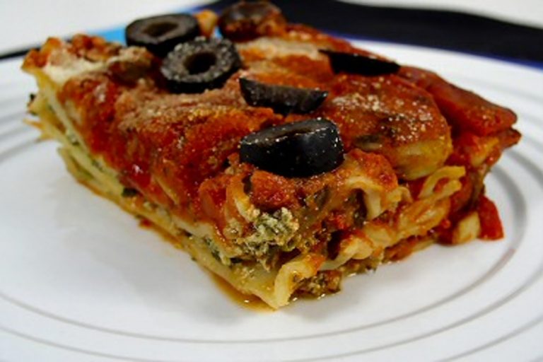 Vegan λαζάνια με σπανάκι και μανιτάρια!