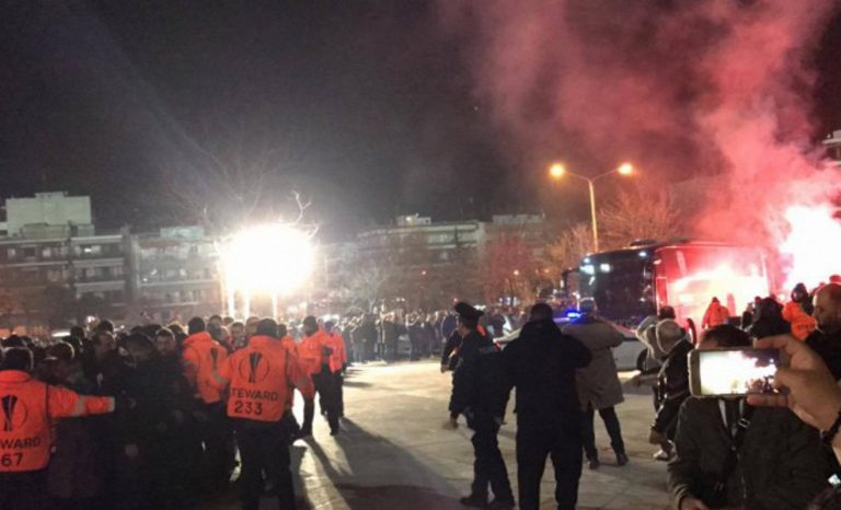 Χαμός στην άφιξη του ΠΑΟΚ! (pics)
