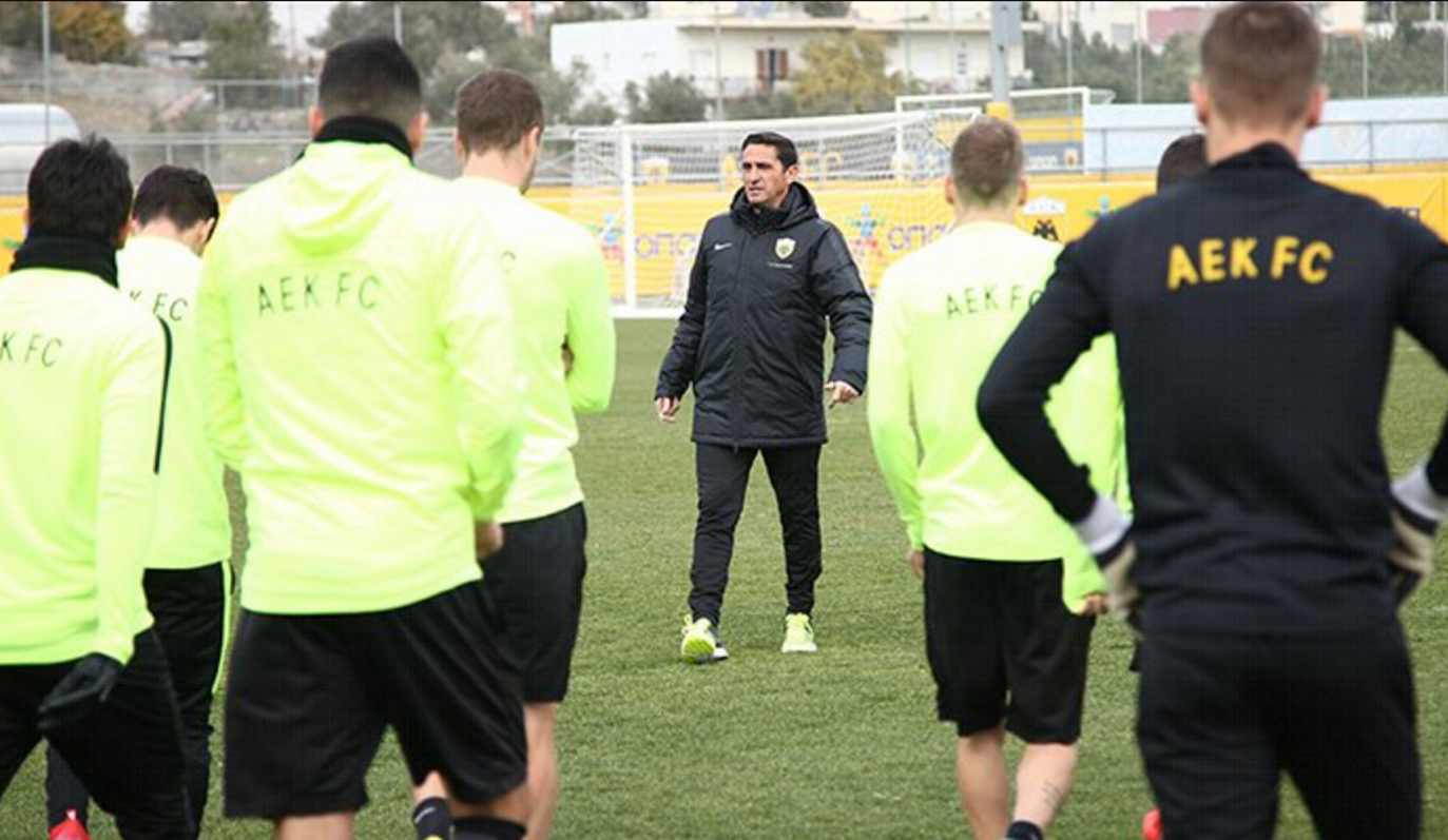 Με τις γνωστές απουσίες η προπόνηση της ΑΕΚ