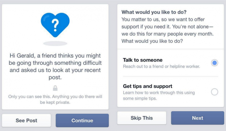 Facebook: Παροχή βοήθειας σε χρήστες με αυτοκτονικές τάσεις