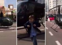 Αυτά είναι: Αργησε για το σχολείο και ο πατέρας του τον έστειλε με ελικόπτεο (vid)
