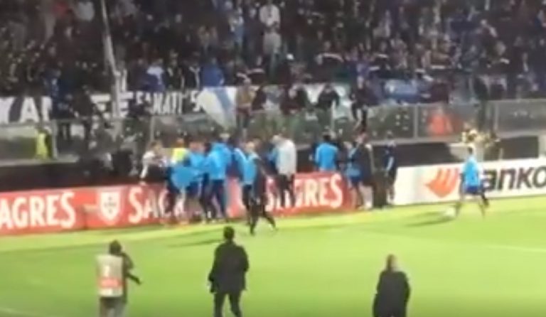 Europa League: Ο Εβρά έριξε καρατιά σε οπαδό της Γκιμαράες (vid)