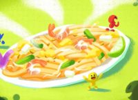 To doodle της Google αφιερωμένο  στο Παντ Τάι, το πιο διάσημο φαγητό της Ταϊλάνδης