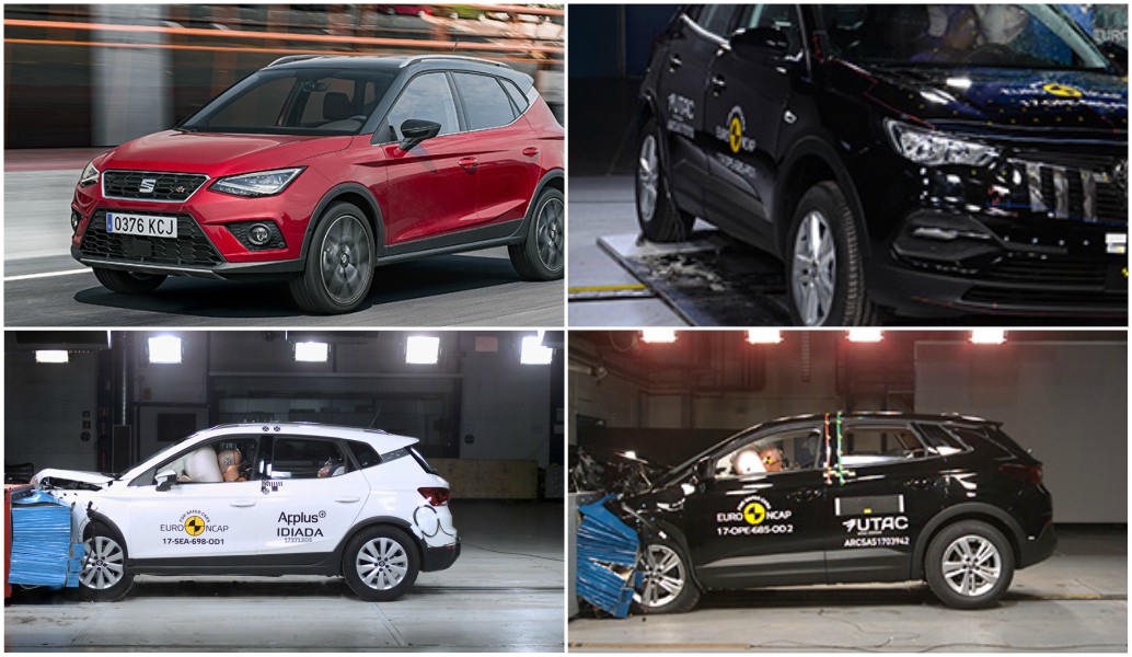 Βροχή τα αστέρια στα κρας τεστ για Seat Arona και Opel Grandland