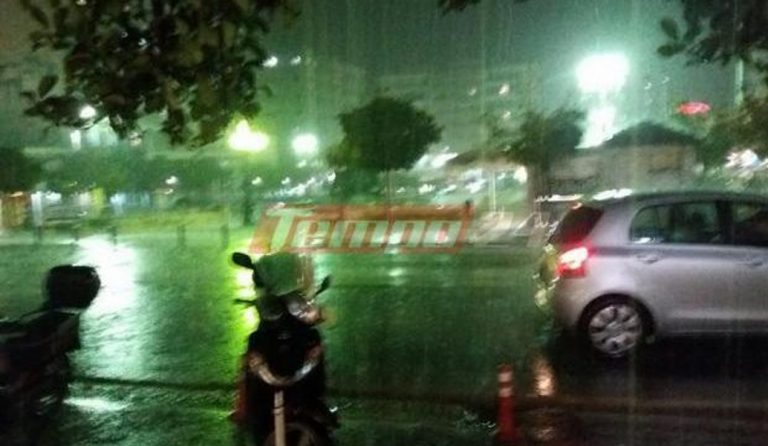 Πάτρα: Χαλάζι και έκτακτα καιρικά φαινόμενα μέσα στην πόλη (pics & vid)