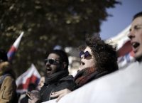 Θεσσαλονίκη: Διαμαρτυρία φοιτητών για τη διακοπή σίτισης στο ΑΠΘ (pic)