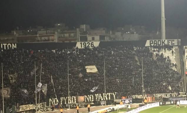 Το πανό στην Τούμπα: No pyro – No party