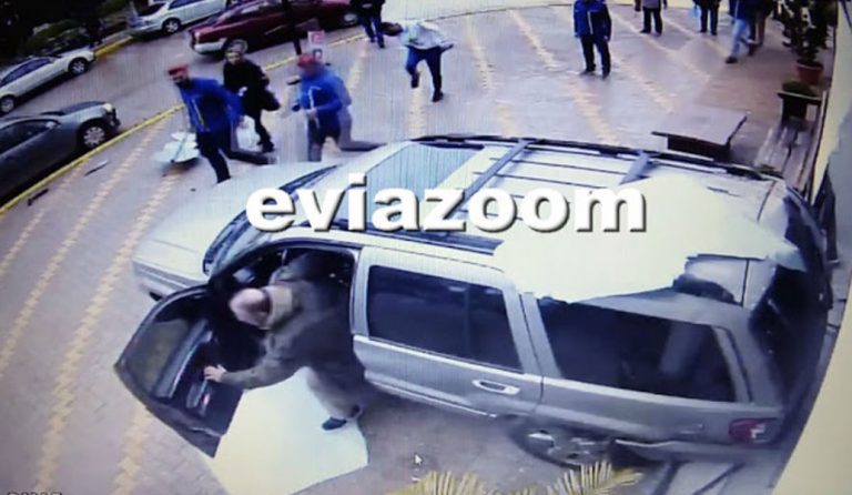 Εύβοια: Αυτοκίνητο “εισέβαλε” σε κατάστημα – Δύο τραυματίες (vid)