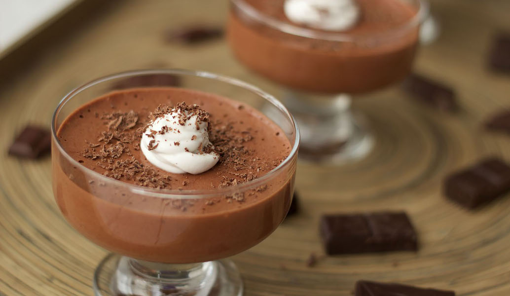 Μους σοκολάτας στο ποτήρι